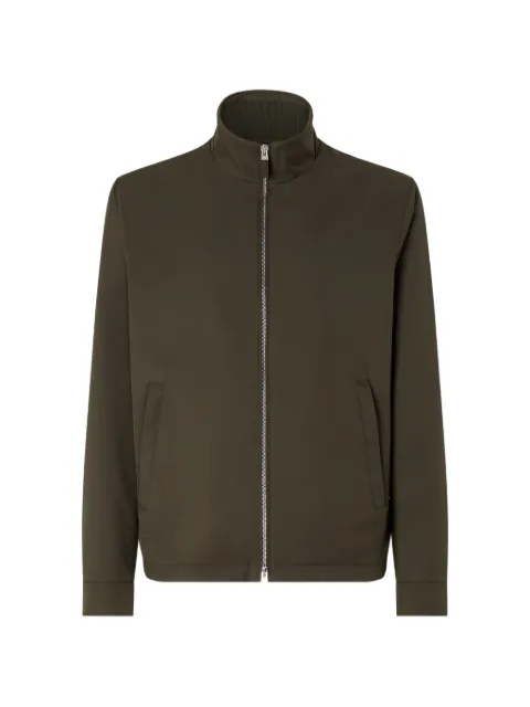 Zegna dark olive green microfiber Motorin 100cc blouson