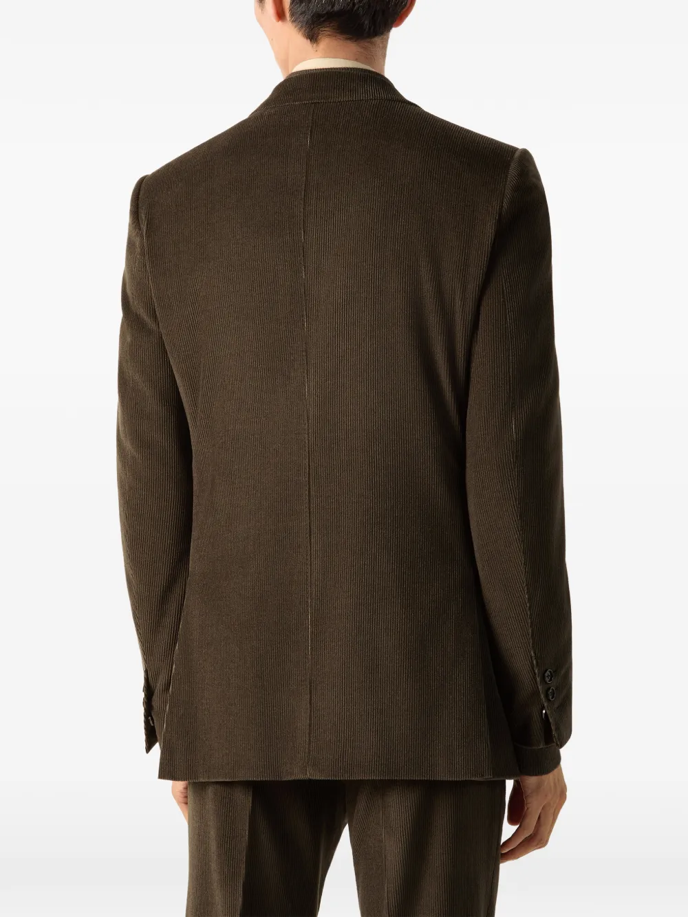 Zegna dark olive-green Royal Cord jacket Bruin
