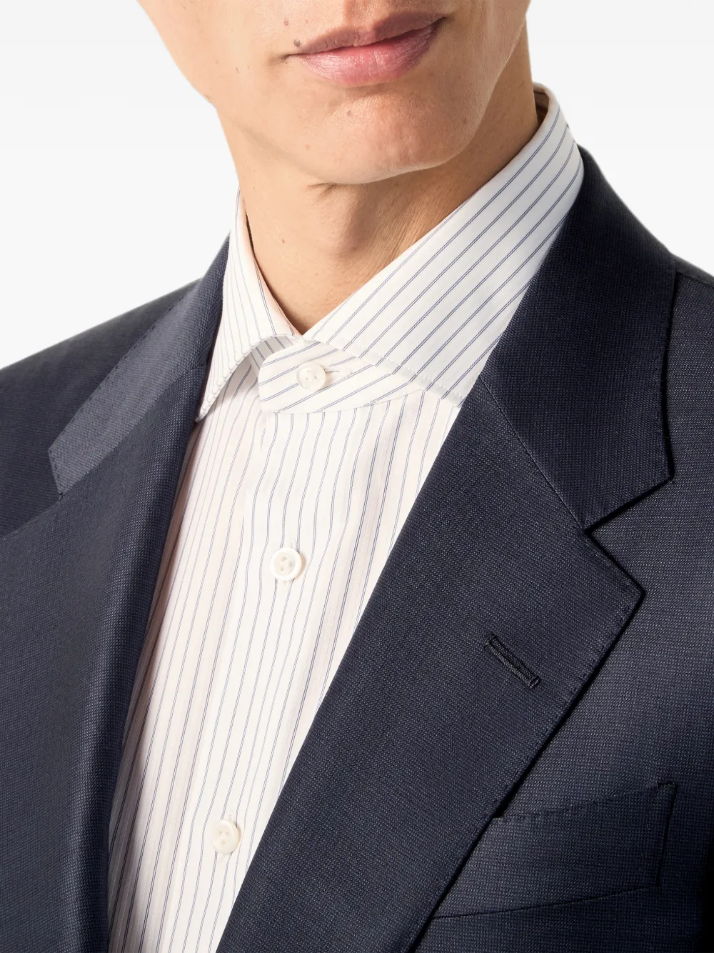 Zegna Trofeo Selection wollen pak Blauw