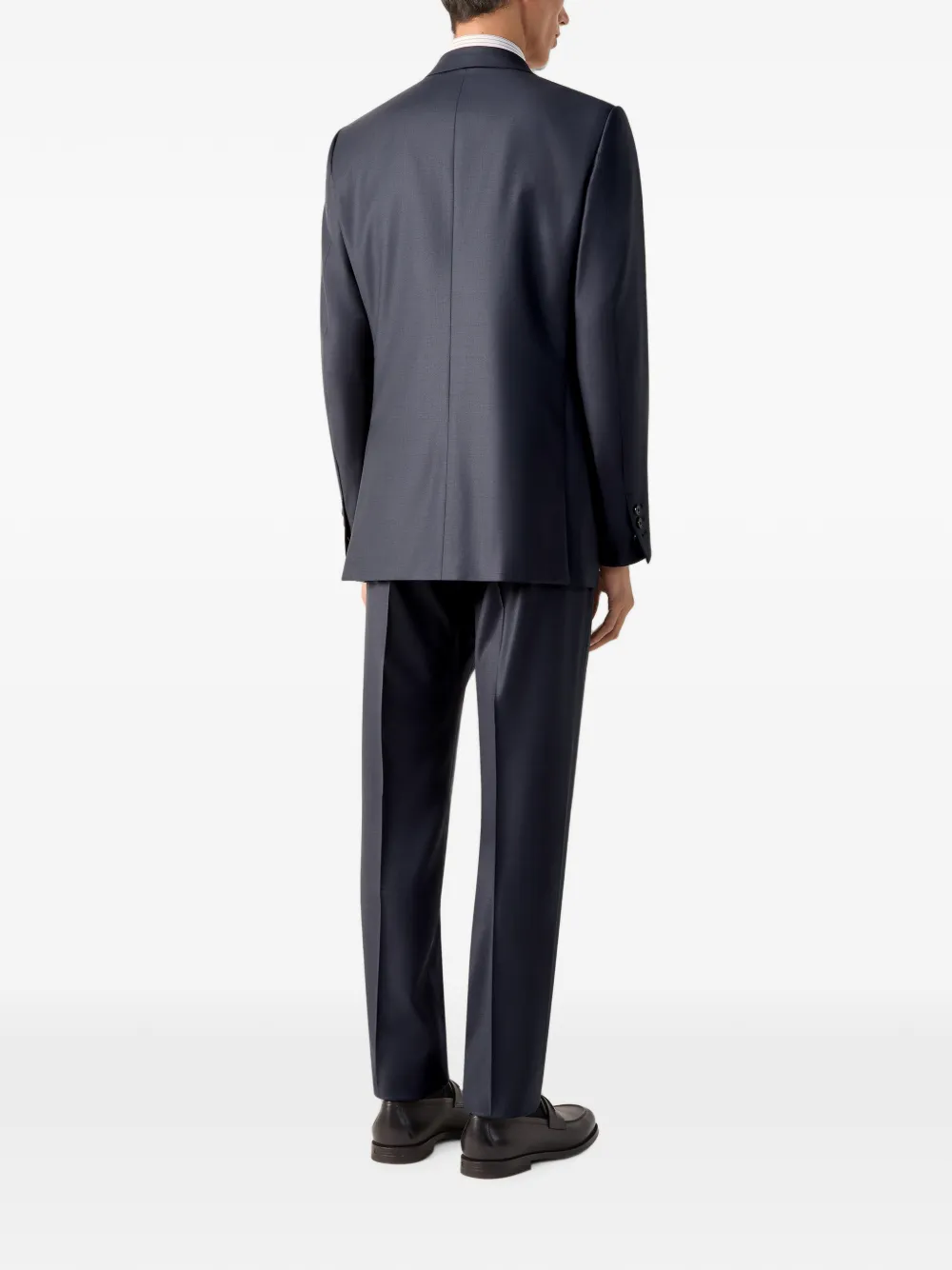 Zegna Trofeo Selection wollen pak Blauw