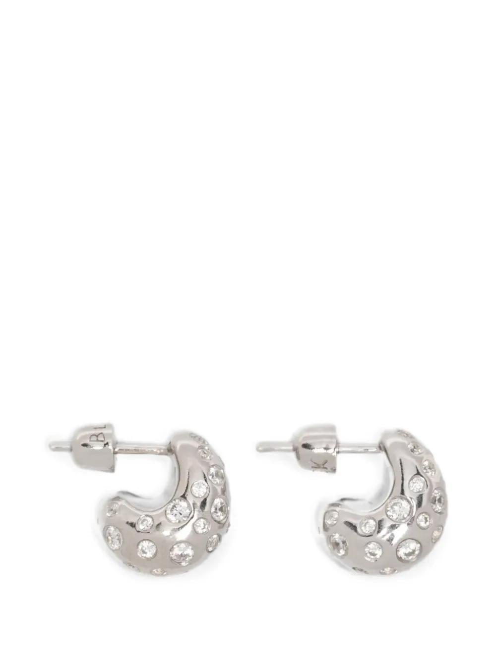 Maria Black Tryvann Popcorn ovate-shape earrings - Argento
