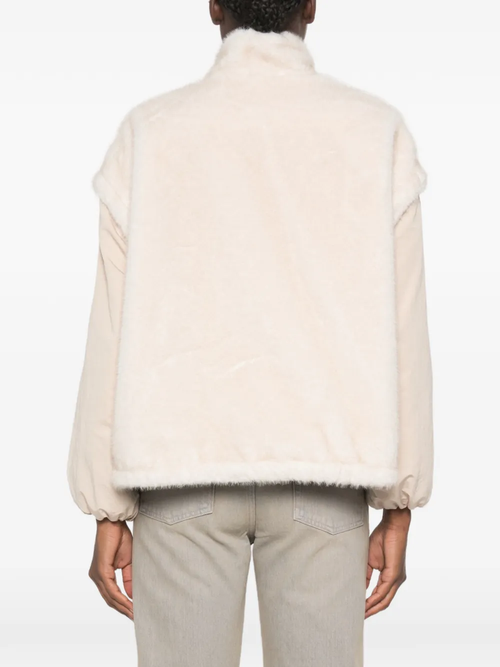 Moncler Jack met logoplakkaat Beige