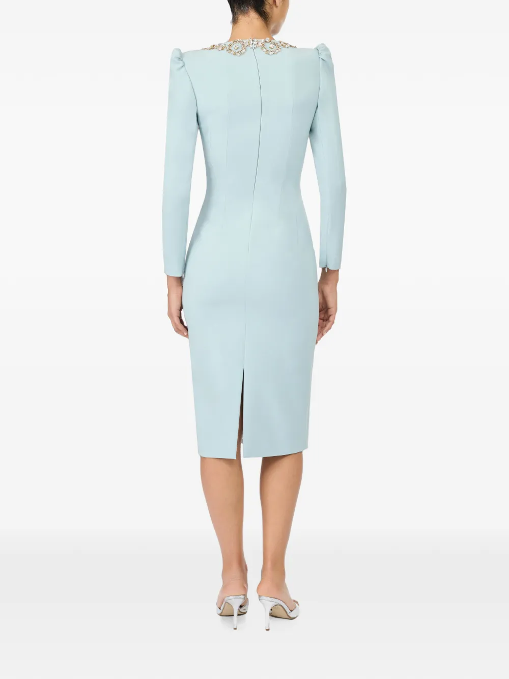 Jenny Packham Mantra jurk verfraaid met kristallen Blauw