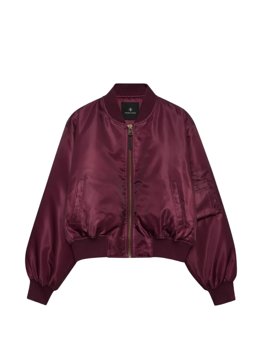 ANINE BING Leon zip-up bomber jacket - Rosso