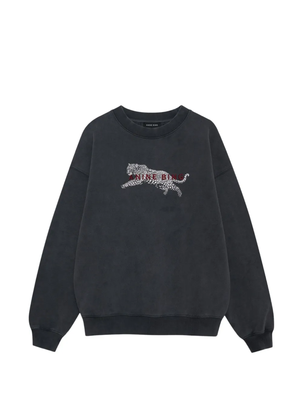 ANINE BING Spencer leopard-print sweatshirt - Nero