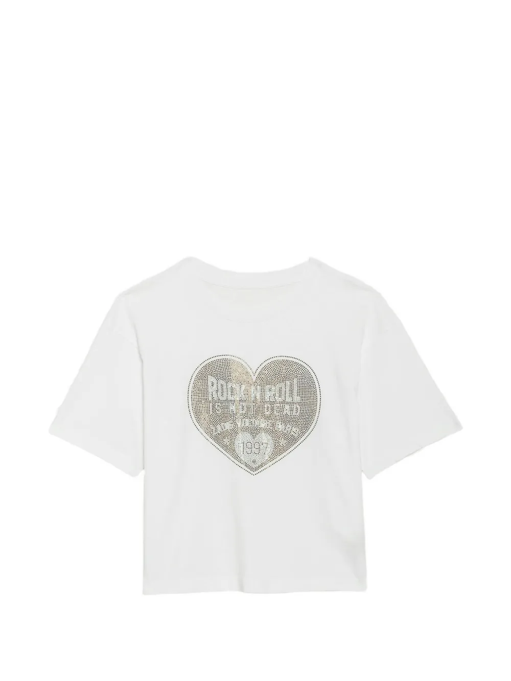 Zadig&Voltaire T-shirt verfraaid met stras Wit
