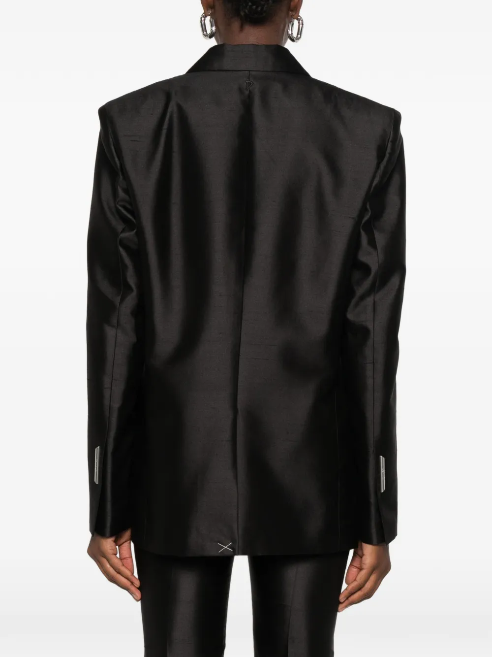 DONDUP Blazer met dubbele rij knopen en puntige revers Zwart