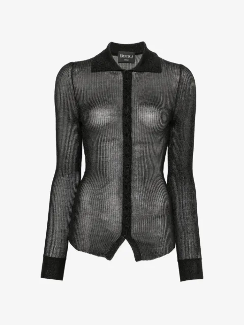 DONDUP Geripptes Langarmshirt