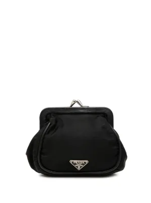 Prada Pre-Owned 2000-2013 Tessuto Kiss Lock Frame Coin Pouch