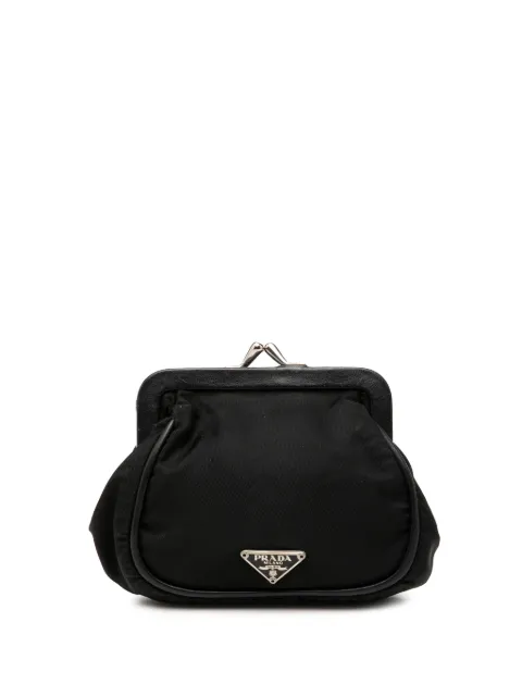 Prada Pre-Owned 2000-2013 테수토 키스 락 프레임 동전 지갑