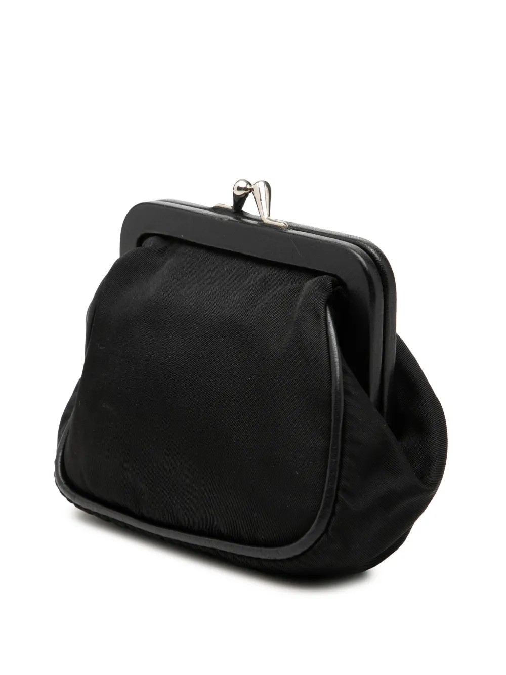 Prada Pre-Owned 2000-2013 Tessuto Kiss Lock Frame Coin Pouch