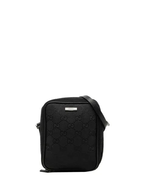Gucci Pre-Owned 2000-2015 GG Canvas Double Zip Accessory Pouch vanity bag