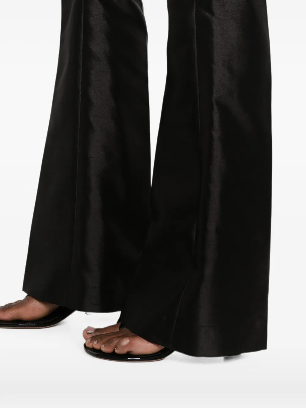 DONDUP Broek met satijnen afwerking Zwart