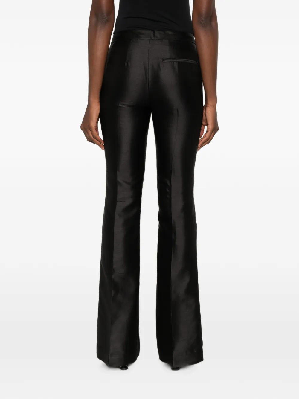 DONDUP Broek met satijnen afwerking Zwart