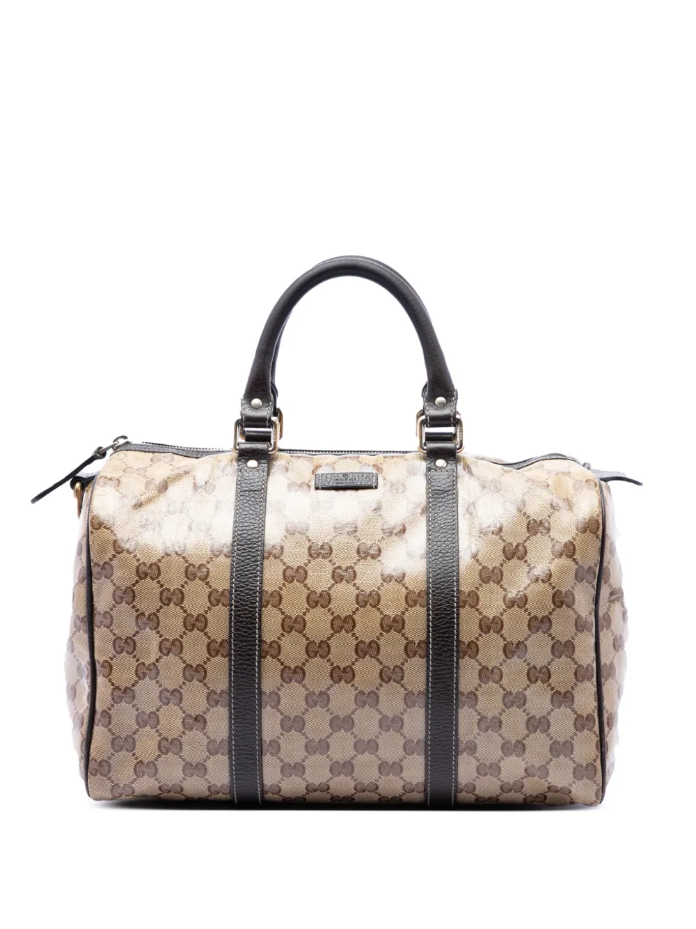 Gucci Pre-Owned Borsa a tracolla Crystal Joy Boston media con motivo GG 2016-2026 - Toni neutri