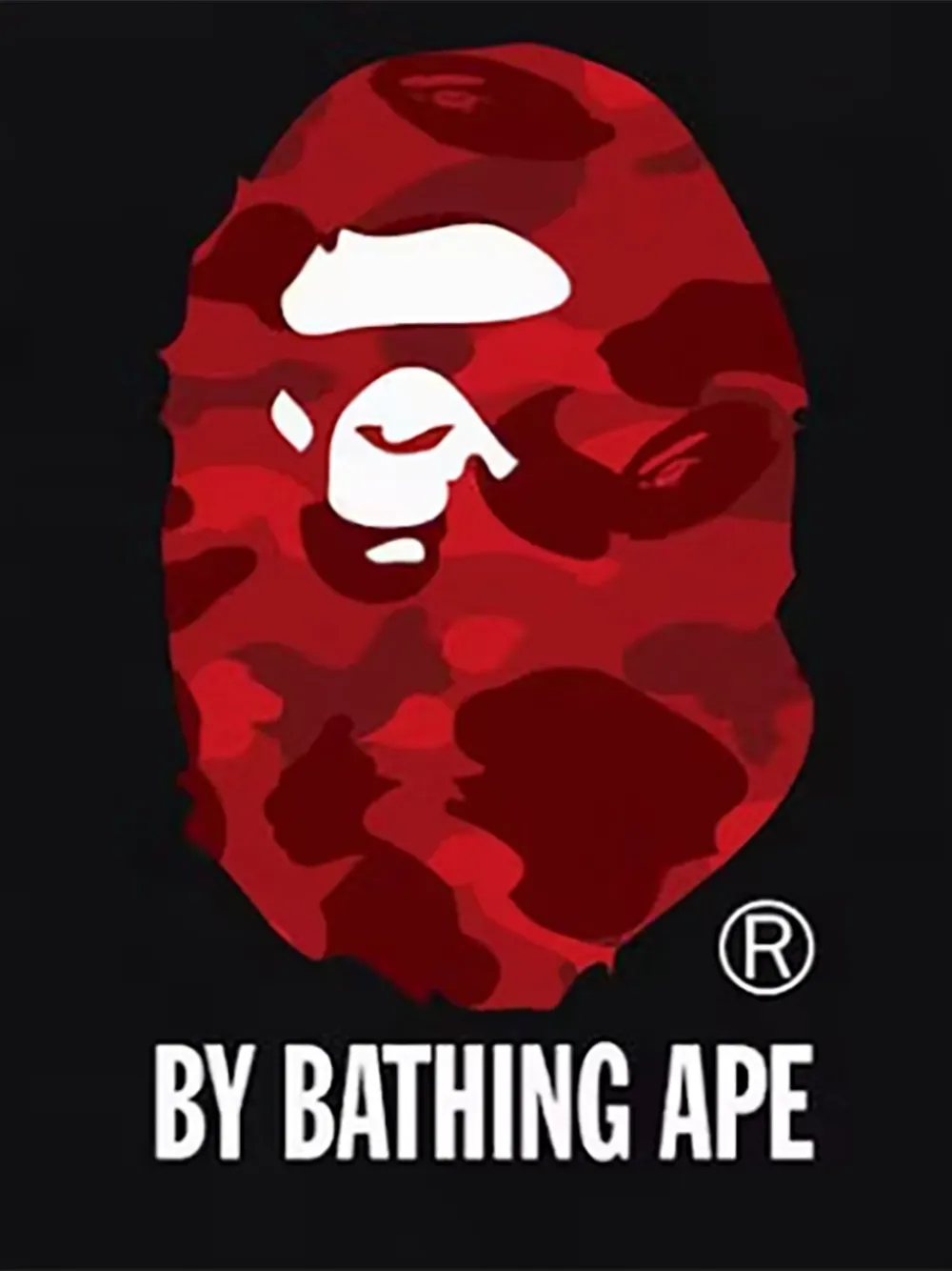 A BATHING APE T-shirt met logoprint Zwart