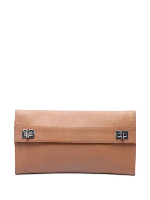 Prada Pre-Owned 2000-2026 Saffiano Flap clutch bag