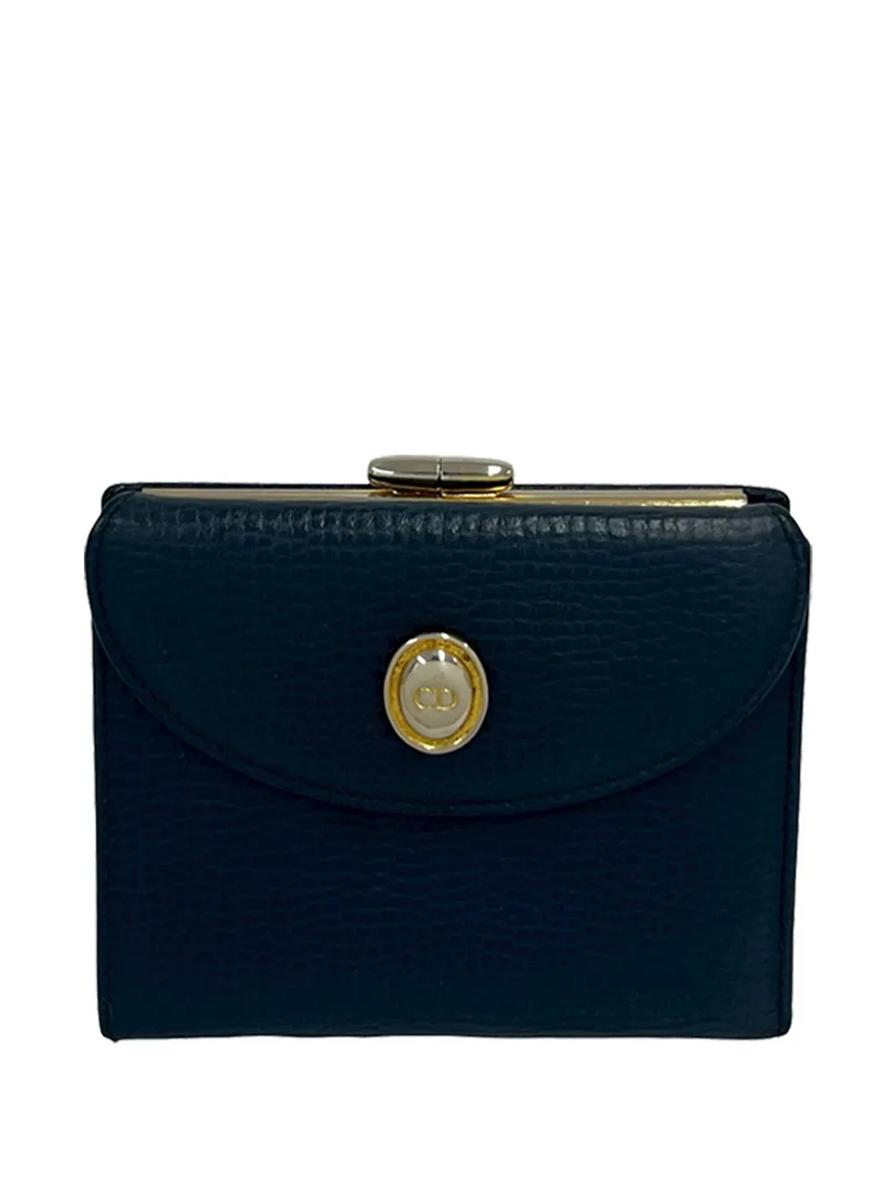 Christian Dior Pre-Owned Portafoglio bi-fold piccolo in pelle XX secolo - Blu