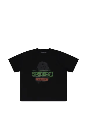 SP5DER x Adidas graphic-print T-shirt | Black | FARFETCH