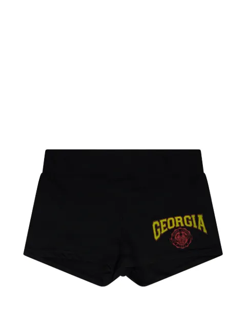 SP5DER Georgia logo-print shorts