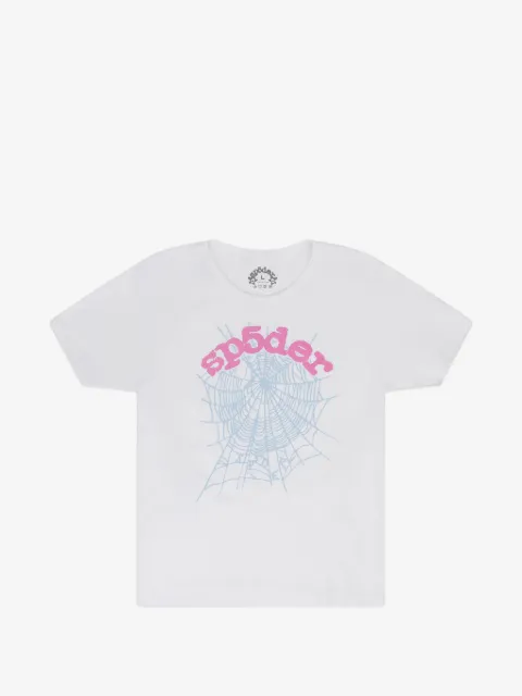SP5DER T-Shirt mit Spinnennetz-Print