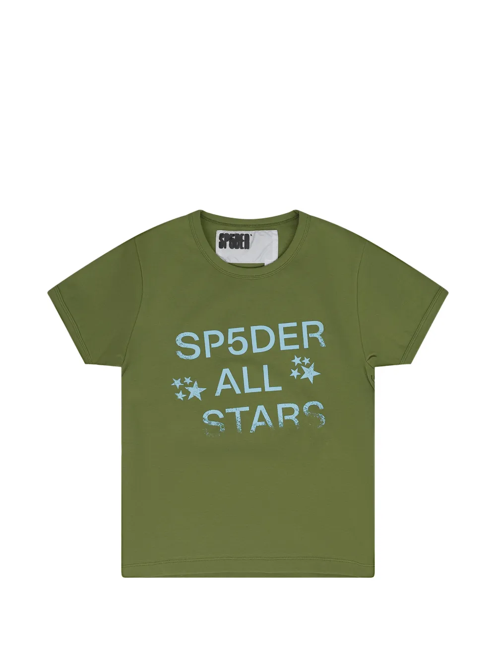 SP5DER logo-print T-shirt - Verde