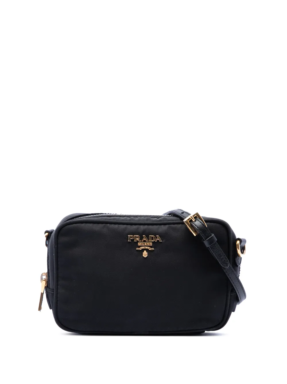 Prada Pre-Owned Borsa a tracolla mini in tessuto 2013-2026 - Nero
