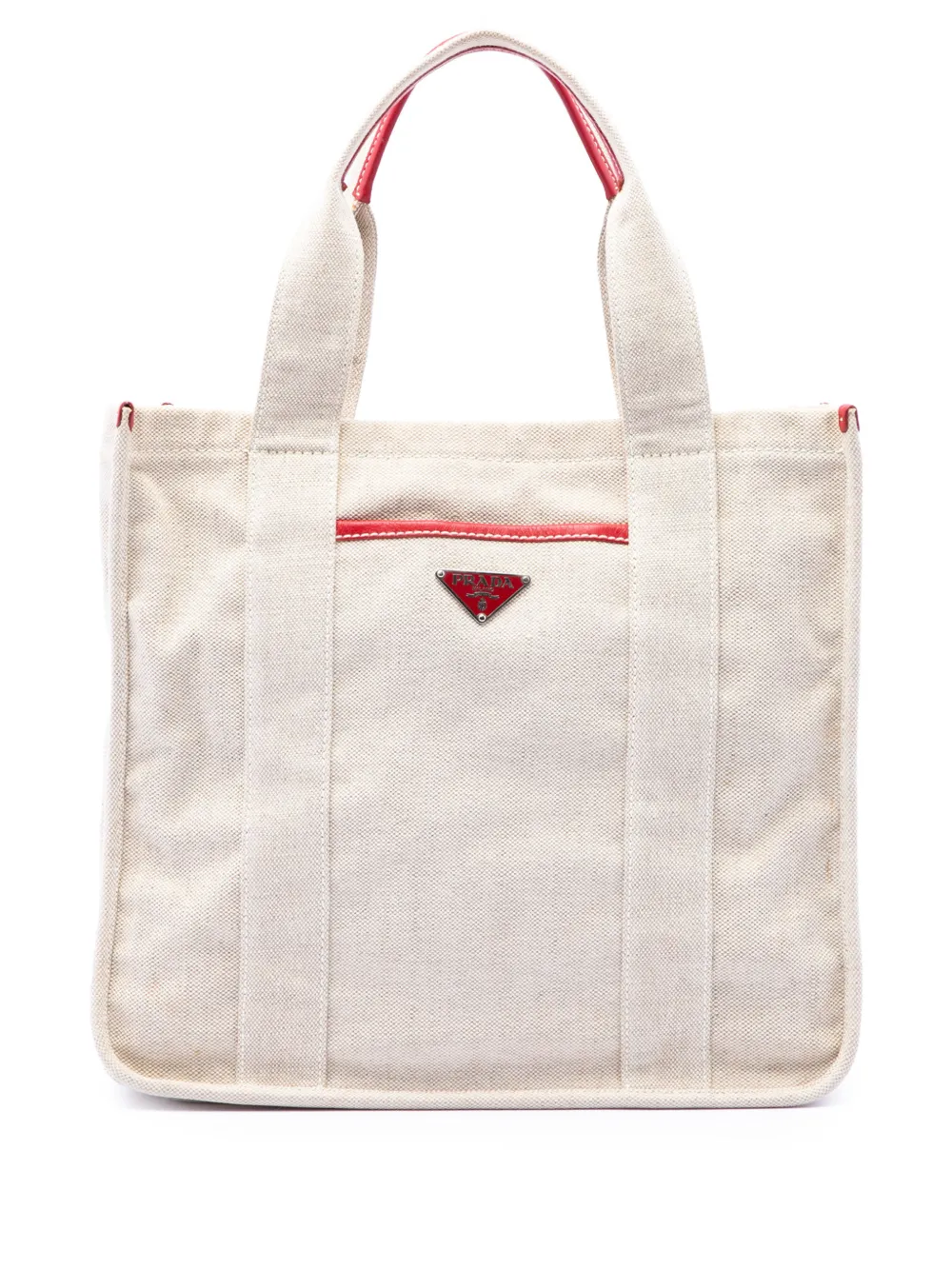 Prada Pre-Owned Borsa tote Canapa Mistolino in tela 2013-2026 - Marrone