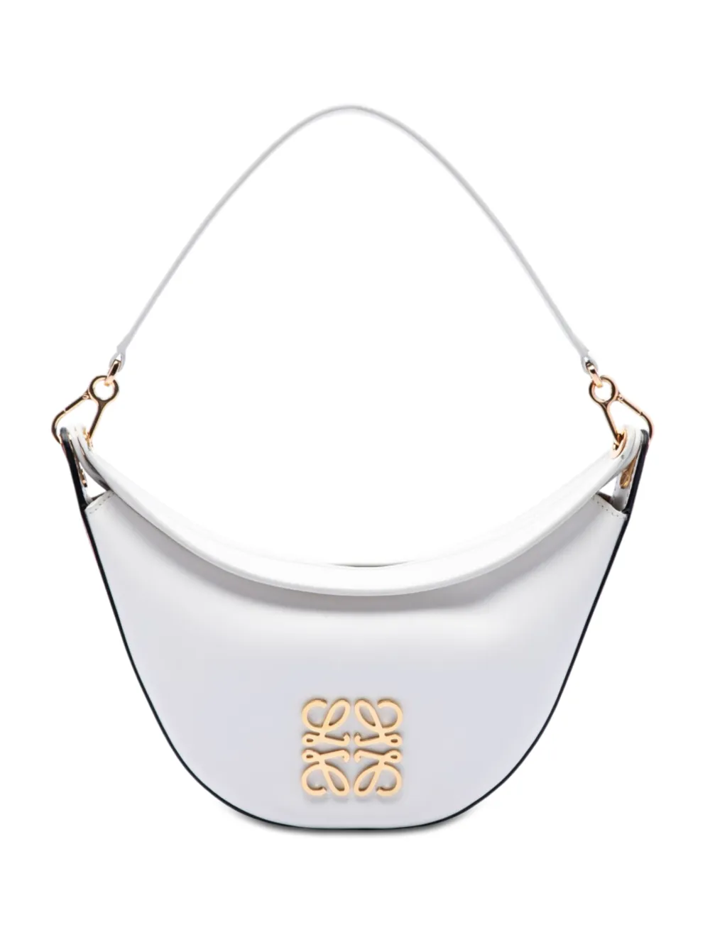 Loewe Pre-Owned Borsa passepartout Luna in pelle con motivo Anagram 2010-2026 - Bianco