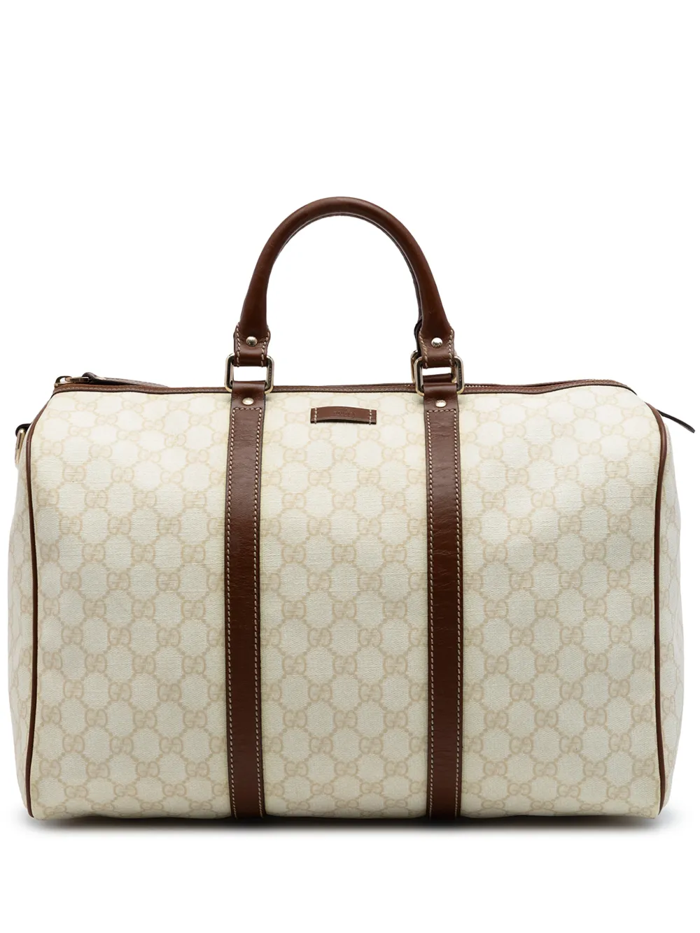 Gucci Pre-Owned 2016-2026 Large GG Supreme Joy boston bag - Brown