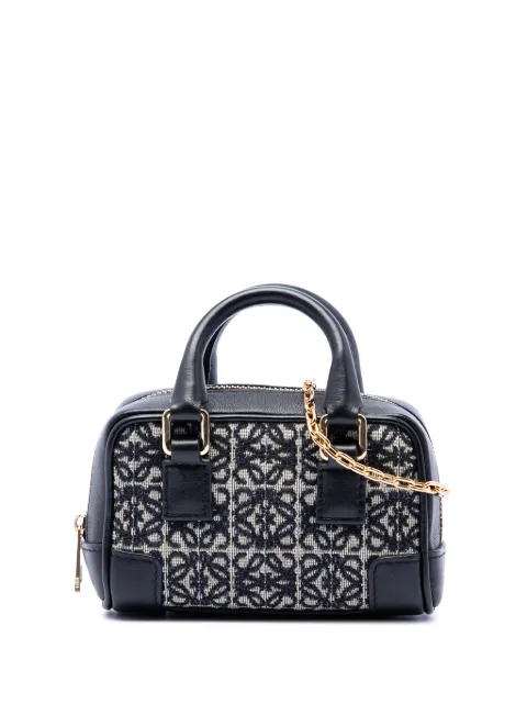 Loewe Pre-Owned 2021 Nano Anagram Canvas Amazona satchel