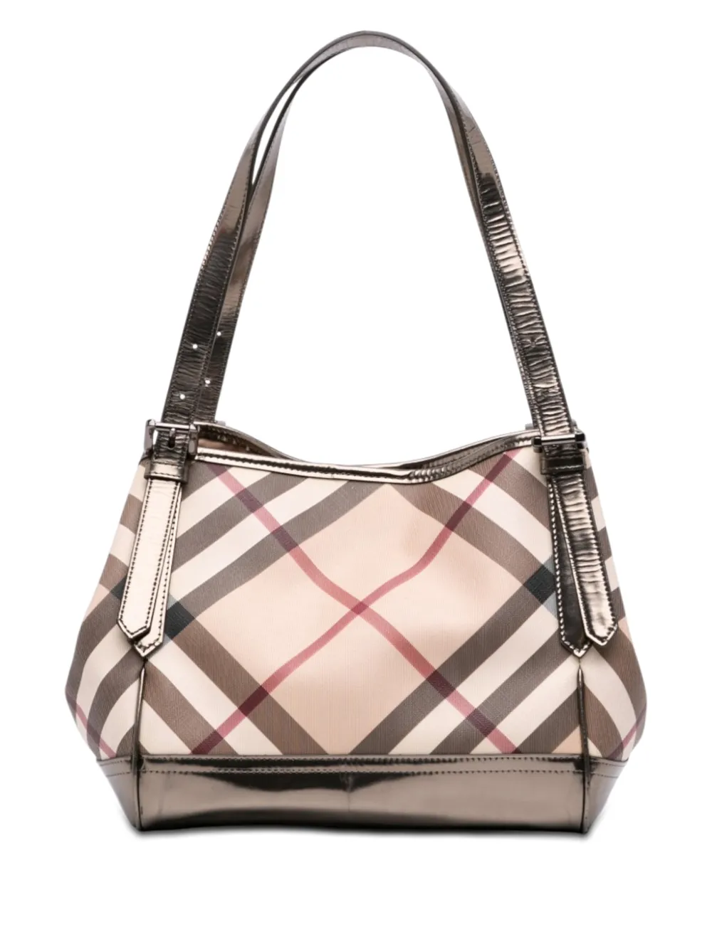 Burberry Pre-Owned 2000-2017 Small Supernova Check Coated Canvas Canterbury tote bag - Neutrals