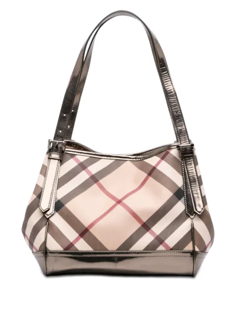 Burberry Pre-Owned 2000-2017 Small Supernova Check Coated Canvas Canterbury tote bag