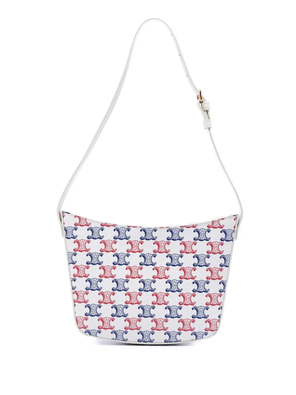 Celine Pre-Owned Borsa a spalla Croque media in tela cerata Triomphe 2023 - Multicolore