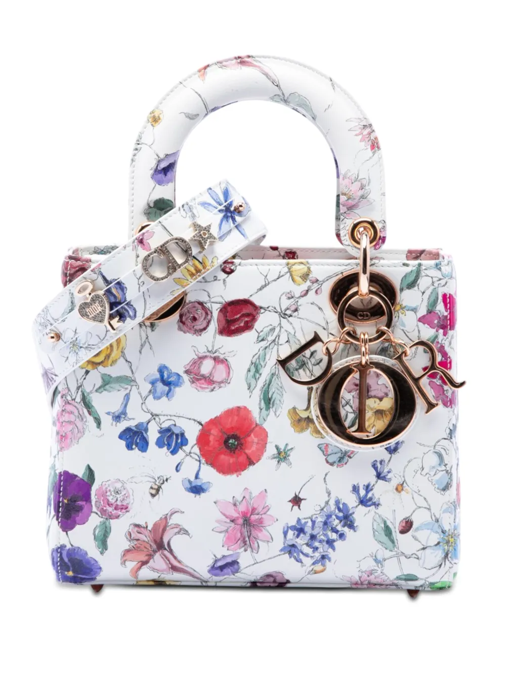 Christian Dior Pre-Owned 2023 kleine Florilegio My ABCDior Lady Dior Satchel-Tasche - Mehrfarbig