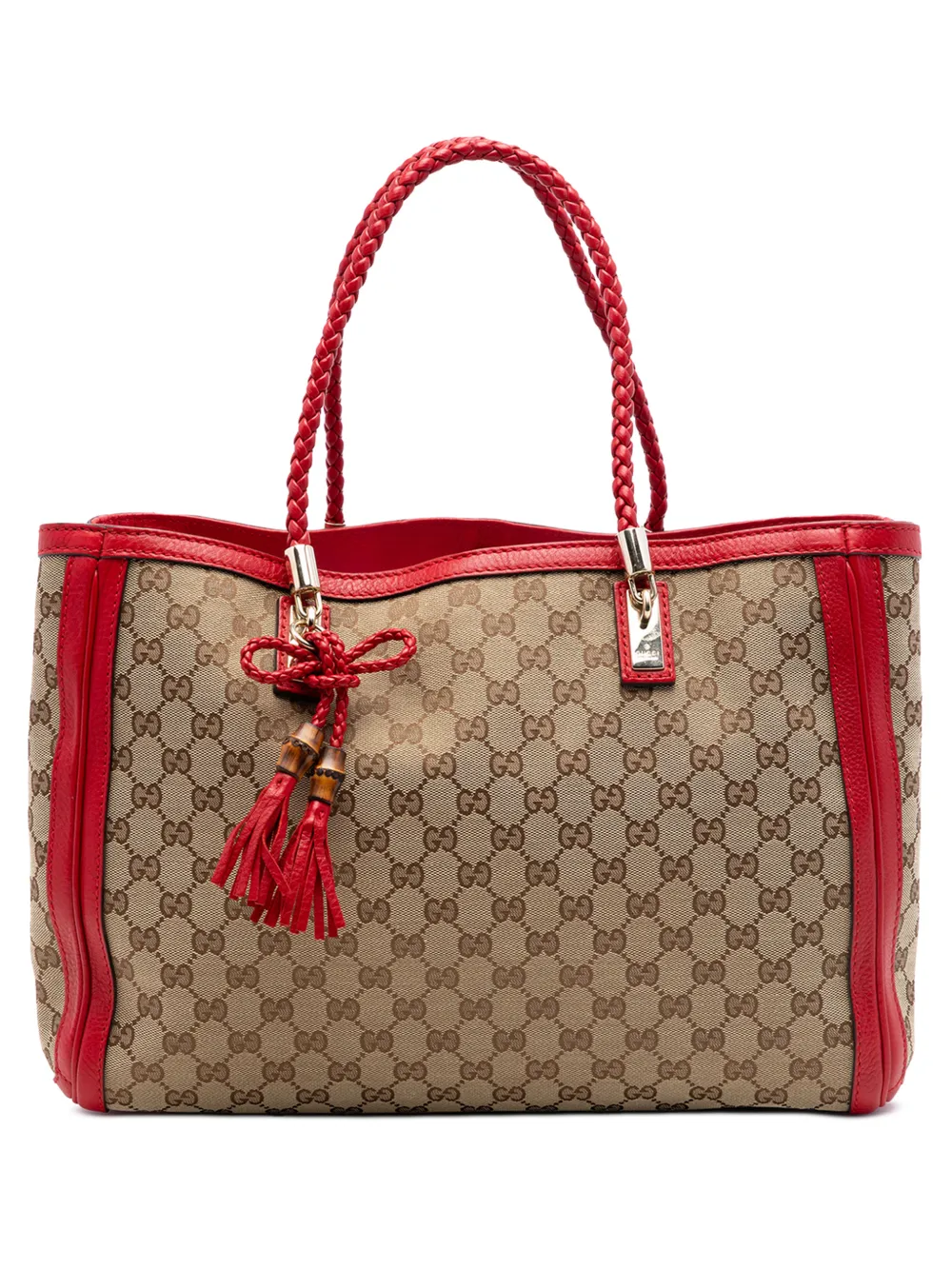Gucci Pre-Owned Borsa tote Bella in tela GG 2016-2026 - Rosso