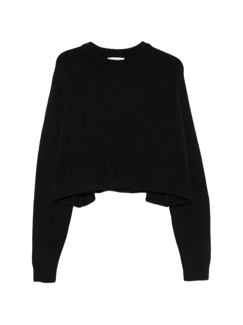Lisa Yang Karine cropped waffle-knit jumper - Schwarz