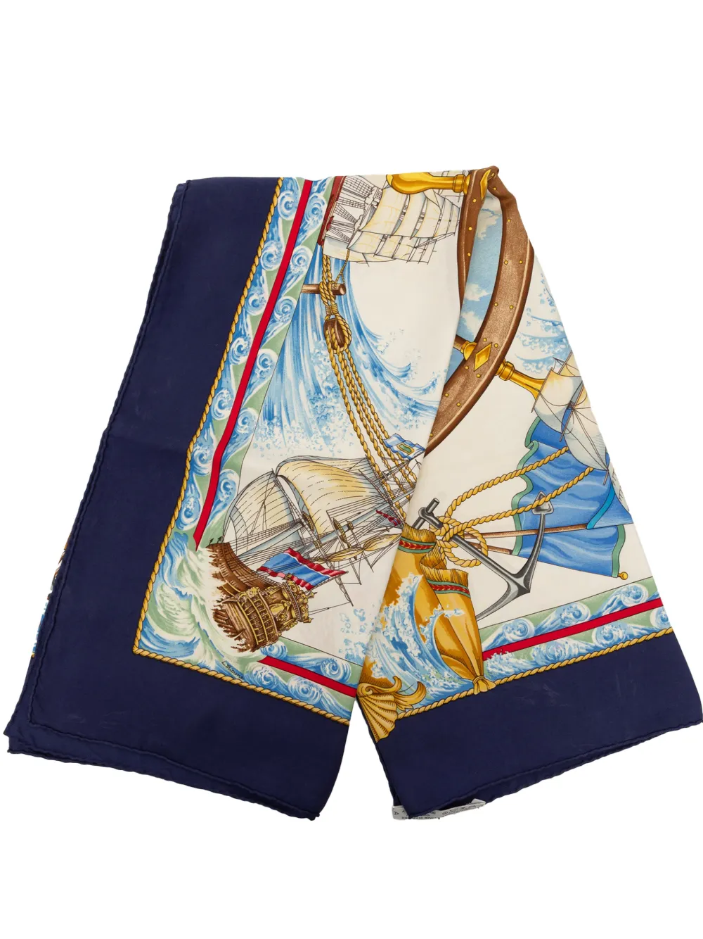 Hermès Pre-Owned Foulard Vive le Vent 90 1980-2000 - Bianco