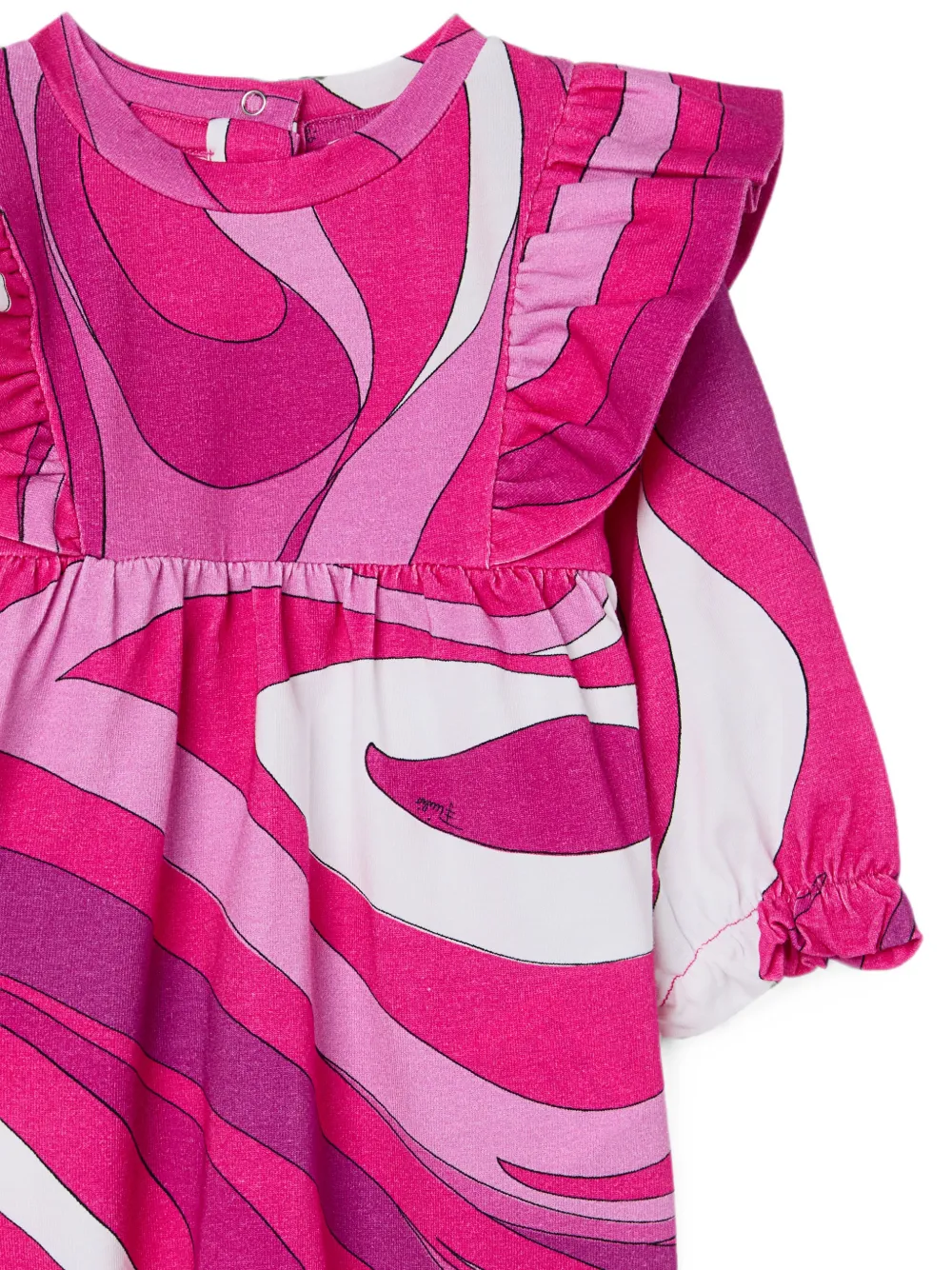 Pucci Junior Marmo-print Romper In Multi
