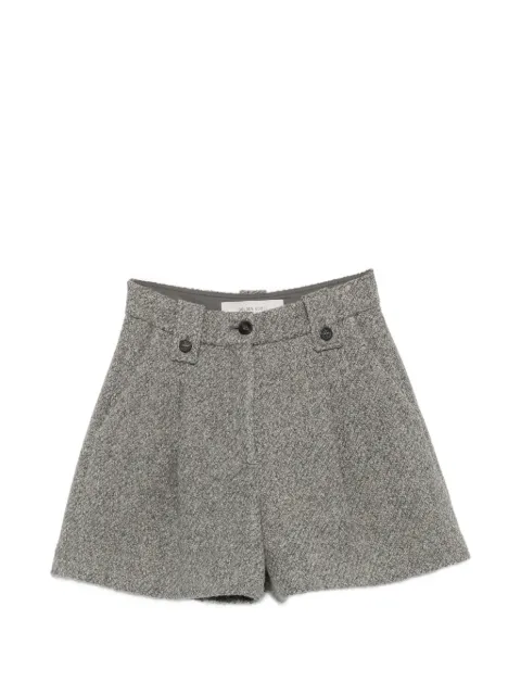 Golden Goose tweed-effect pleated shorts
