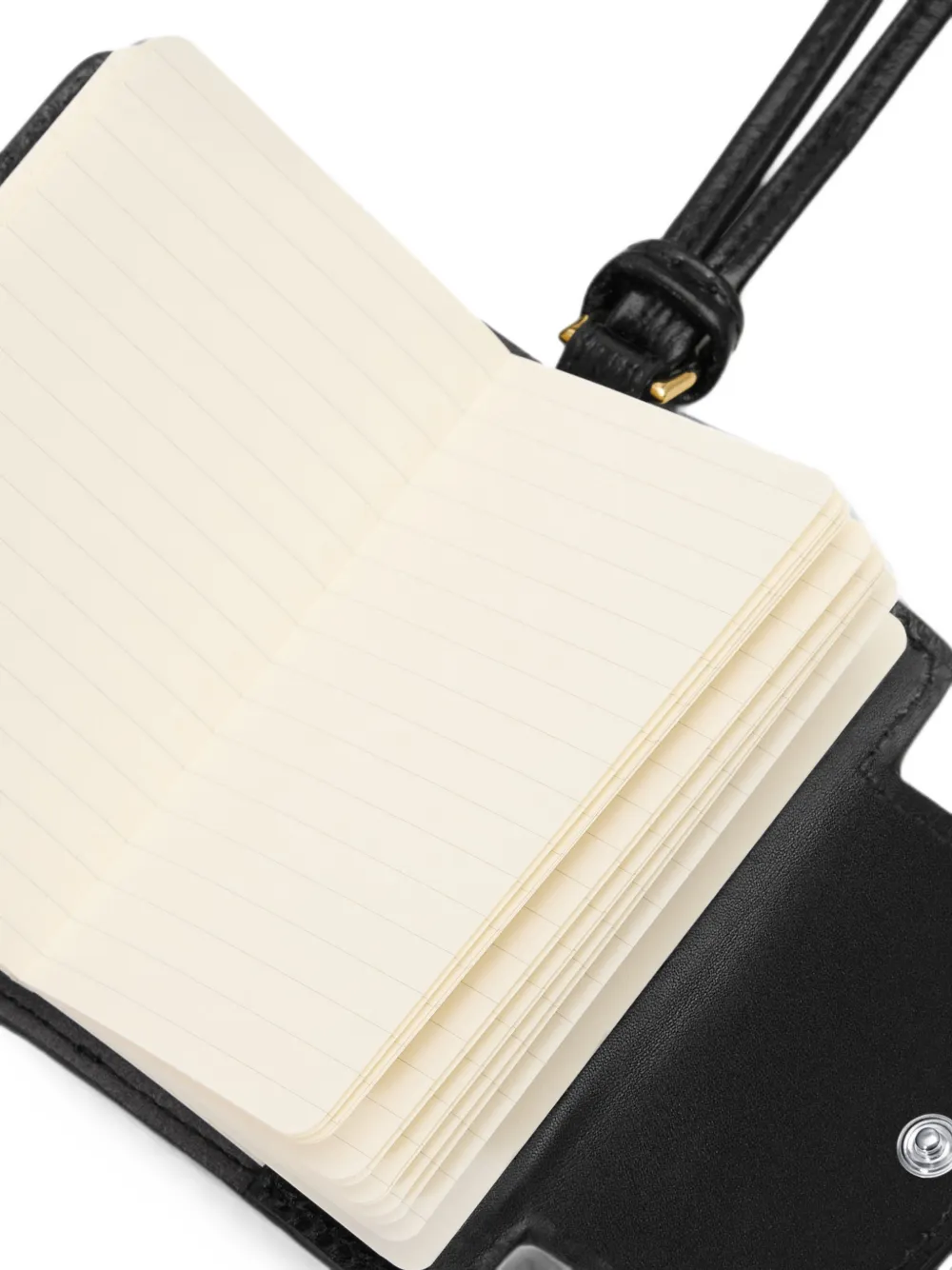 AMI Paris Mimi leren hoes voor notitieboek Zwart