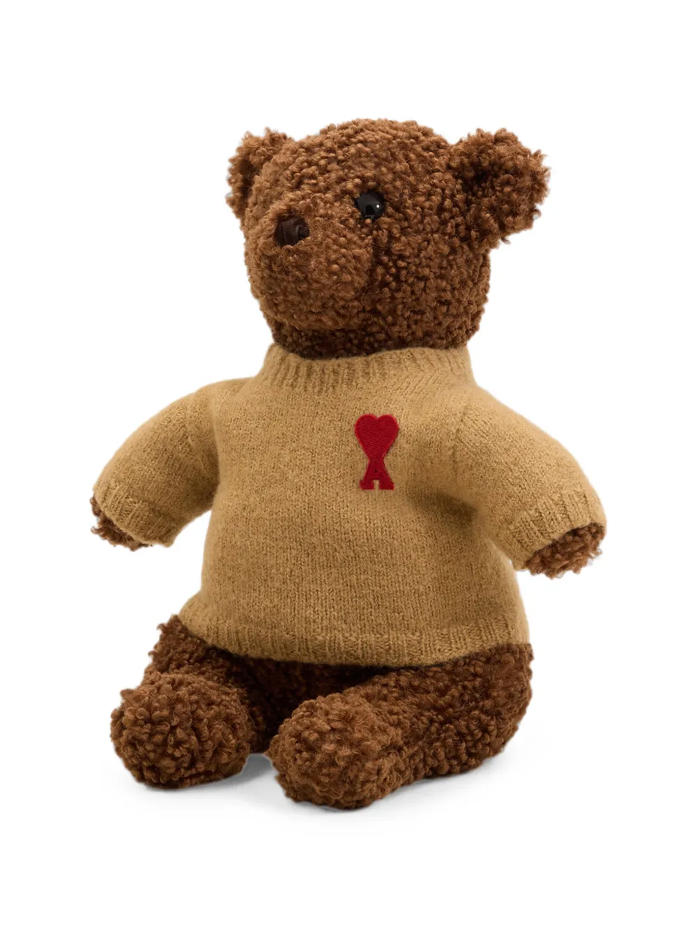 AMI Paris Teddybeer met Ami de Coeur Bruin