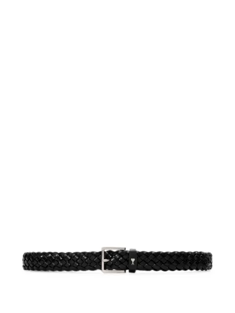 AMI Paris braided Paris Paris cow-leather belt 30mm