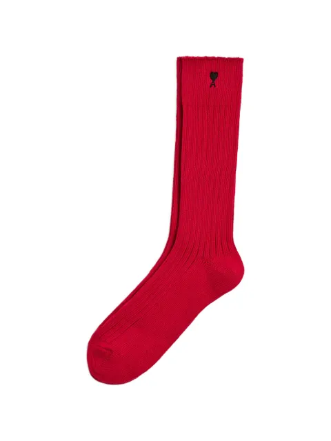 AMI Paris cotton socks with Ami de Coeur