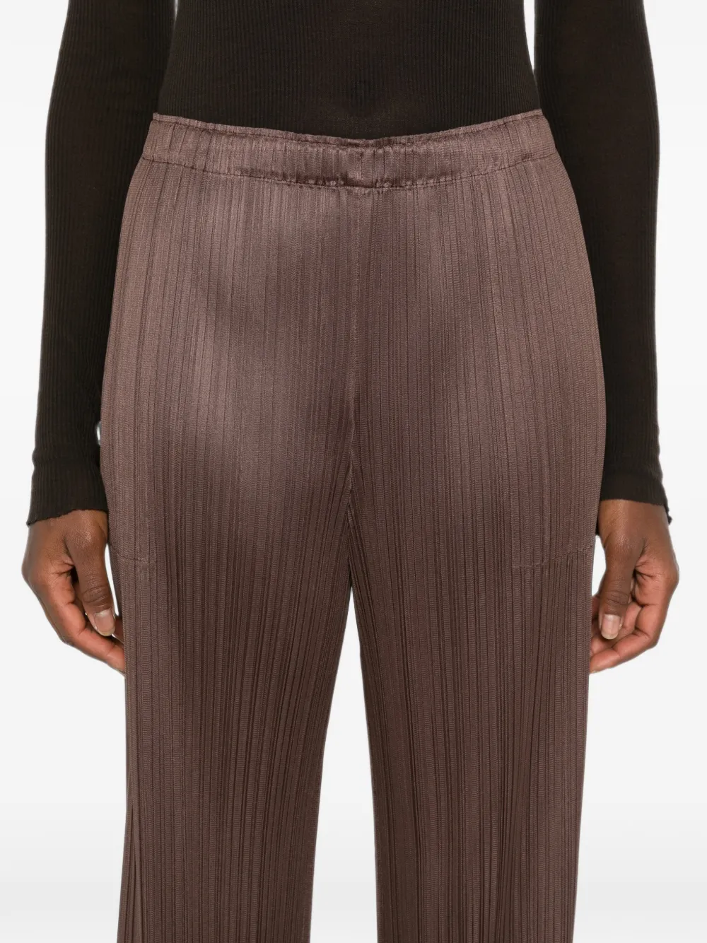 Pleats Please Issey Miyake Pleats Please broek Bruin