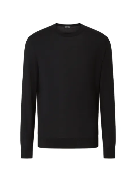 Zegna black Trofeo 15milmil15 wool crewneck sweater