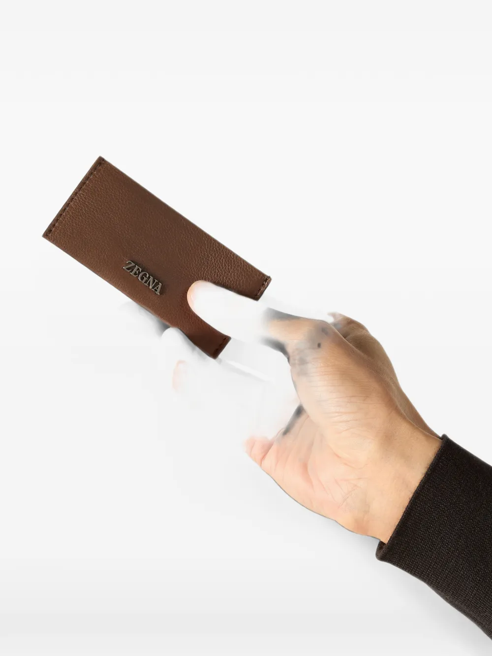Zegna Secondskin pasjeshouder Bruin