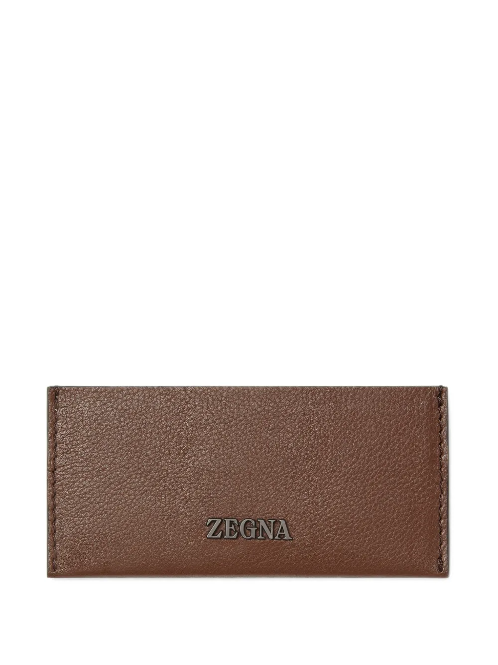 Zegna brown Secondskin card case - Marrone