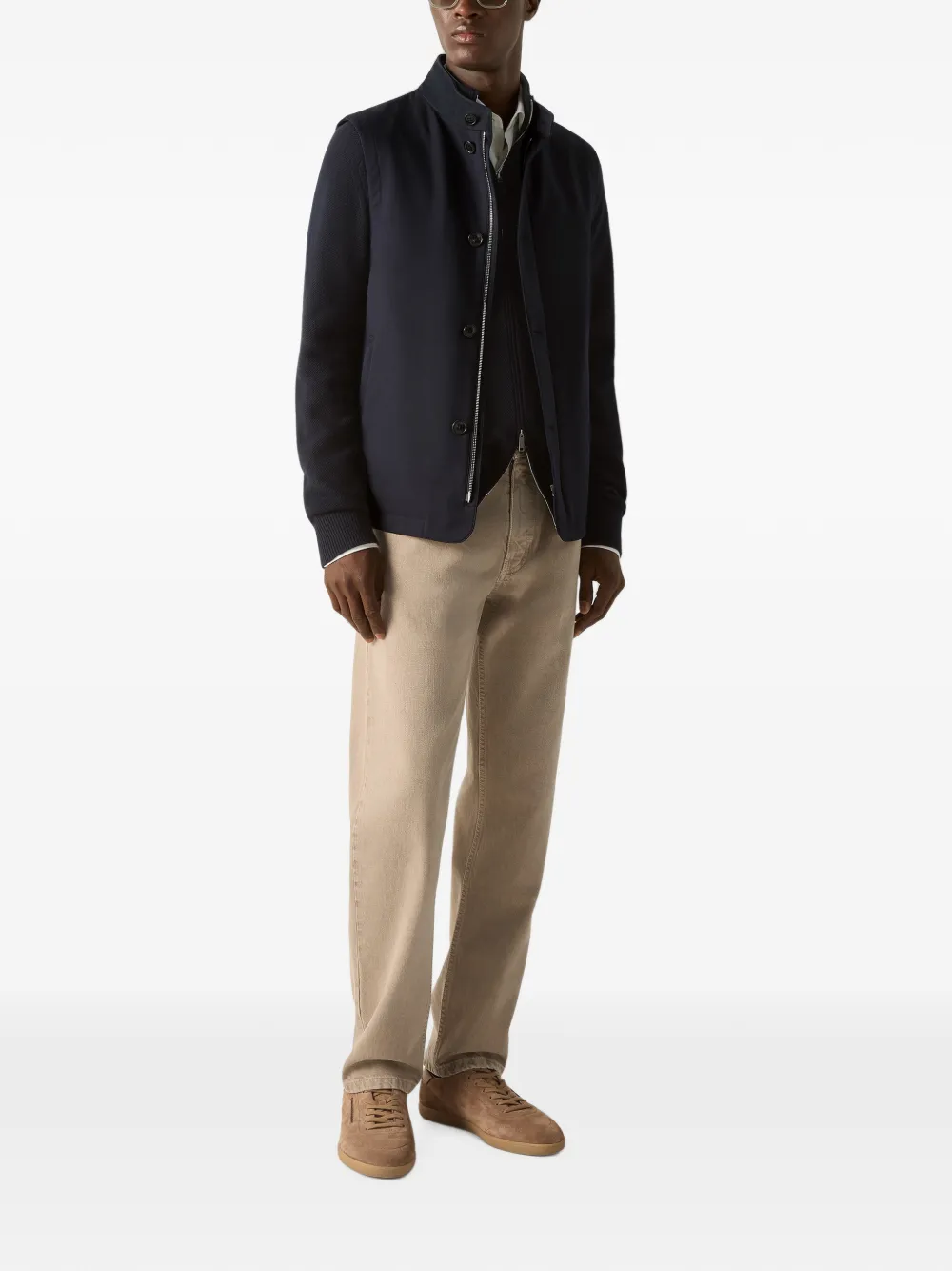 Zegna Roccia katoenen broek Beige