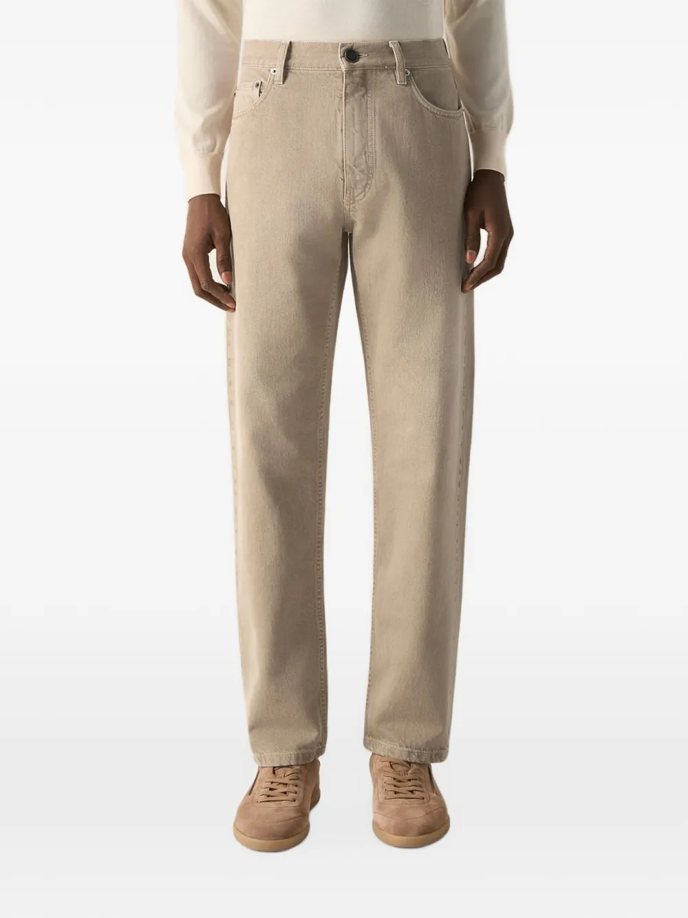 Zegna Roccia katoenen broek Beige